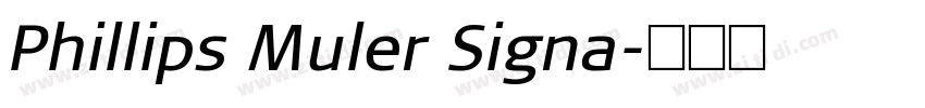 Phillips Muler Signa字体转换